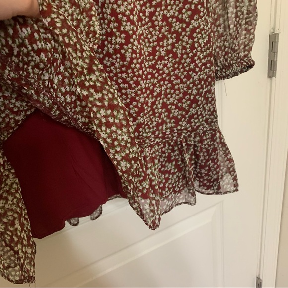 The East Order Arielle Mini Dress Merlot (women’s size small) - Picture 2 of 7